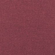 Люлеещ се стол с табуретка, виненочервен, плат