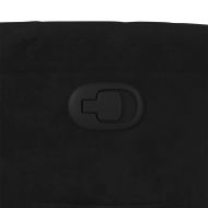 Реклайнер стол, черен, кадифе