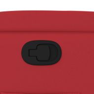 Изправящ реклайнер стол, червен, изкуствена кожа