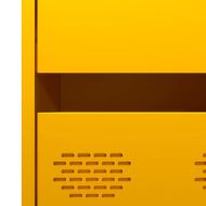 Висок шкаф, горчица жълто, 68x39x101,5 см, стомана