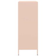 Висок шкаф, розов, 68x39x101,5 см, стомана