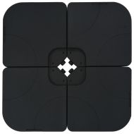 Градински чадър, с преносима основа, пясъчен