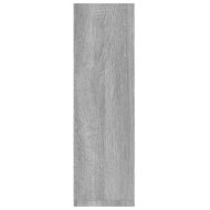 Стенни рафтове 2 бр сив сонома 50x15x50 см инженерно дърво