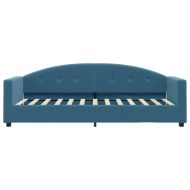 Канапе с матрак, синьо, 80x200 см, кадифе