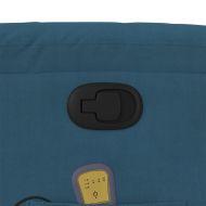 Масажен наклоняем стол, син, кадифе