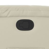 Реклайнер, кремав, изкуствена кожа