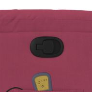 Масажен наклоняем стол, виненочервен, кадифе