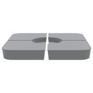 4 части Комплект основа за чадър за чадър с кръстосана 100 кг