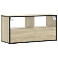 ТB шкаф, дъб сонома, 80x31x39,5 см, инженерно дърво и метал