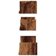 Стенни рафтове, 3 бр, старо дърво, инженерно дърво