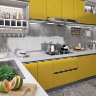 Самозалепващо фолио за мебели, златист гланц, 500х90 см, PVC