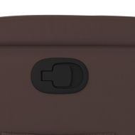 Изправящ реклайнер стол, кафяв, изкуствена кожа