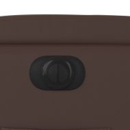 Електрически наклоняем стол, кафяв, изкуствена кожа