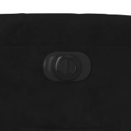 Електрически реклайнер стол, черен, кадифе