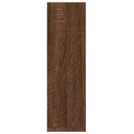 Стенни рафтове, 2 бр, кафяв дъб, 50x15x50 см, инженерно дърво