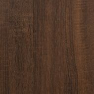 Стенни рафтове, 2 бр, кафяв дъб, 50x15x50 см, инженерно дърво