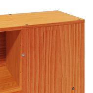 Рамка за легло без матрак, восъчнокафяв, 150x200 см, бор масив