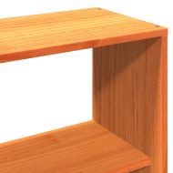 Рамка за легло без матрак, восъчнокафяво, 135x190 см, бор масив