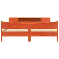 Рамка за легло без матрак, восъчнокафяв, 180x200 см, бор масив