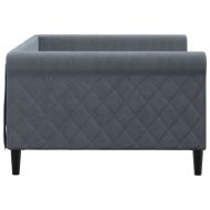 Кушетка, тъмносиво, 100x200 см, кадифе