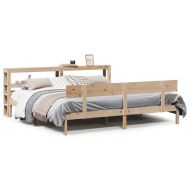 Рамка за легло без матрак, 180x200 см, масивна чамова дървесина