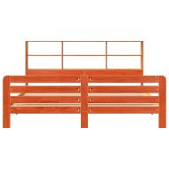 Рамка за легло без матрак, восъчнокафяв, 180x200 см, бор масив