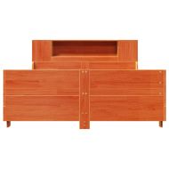 Рамка за легло без матрак, восъчнокафяв, 160x200 см, бор масив