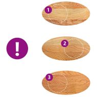 Плот за маса, светлокафяв, 80x40x4 см, дъб масив, овална