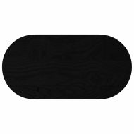 Плот за маса, тъмнокафяв, 80x40x2 см, дъб масив, овална