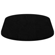 Плот за маса, тъмнокафяв, 100x50x2 см, дъб масив, овална