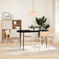 Плот за маса, тъмнокафяв, 140x60x4 см, дъб масив, овална