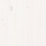 Рамка за легло без матрак, бял, 75x190 см, борово дърво масив