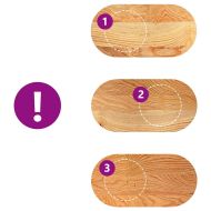 Плот за маса, светлокафяв, 80x40x2 см, дъб масив, овална