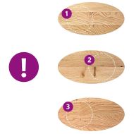 Плот за маса, 80x40x4 см, дъбово дърво масив, овална