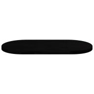 Плот за маса, тъмнокафяв, 120x60x4 см, дъб масив, овална