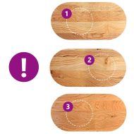 Плот за маса, светлокафяв, 100x50x4 см, дъб масив, овална