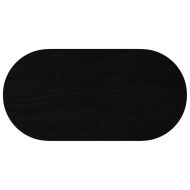 Плот за маса, тъмнокафяв, 80x40x4 см, дъб масив, овална