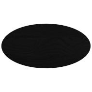 Плот за маса, тъмнокафяв, 80x40x4 см, дъб масив, овална