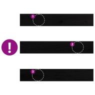 Прозоречни первази, 2 бр, тъмнокафяви, 90x15x2 см, дъб масив