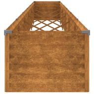 Повдигната градинска леха 580x50x36 см, кортенова стомана