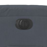 Електрически реклайнер стол, тъмносив, кадифе