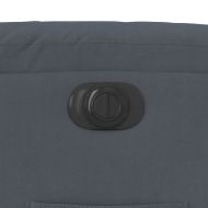 Електрически изправящ реклайнер стол, тъмносив, кадифе