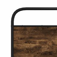 Резервна табла за легло, опушен дъб, 160 см, стомана и инженерно дърво