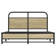 Рамка за легло без матрак 120x190 см дъб сонома инженерно дърво