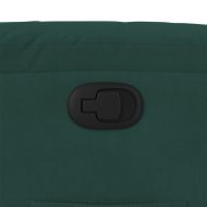 Изправящ реклайнер стол, тъмнозелен, кадифе