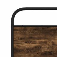 Резервна табла за легло, опушен дъб, 140 см, стомана и инженерно дърво