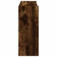 Етажерка за обувки, опушен дъб, 80x25x62 см, инженерно дърво