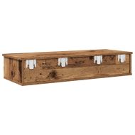 Стенен рафт с чекмеджета 100x37,5x19 см инженерно дърво