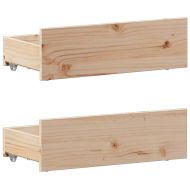 Легло с рафтове за книги, без матрак, 100x200 см, бор масив