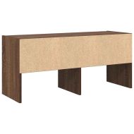Стелаж за обувки, стифиращи, кафяв дъб, 89,5x30x40 см